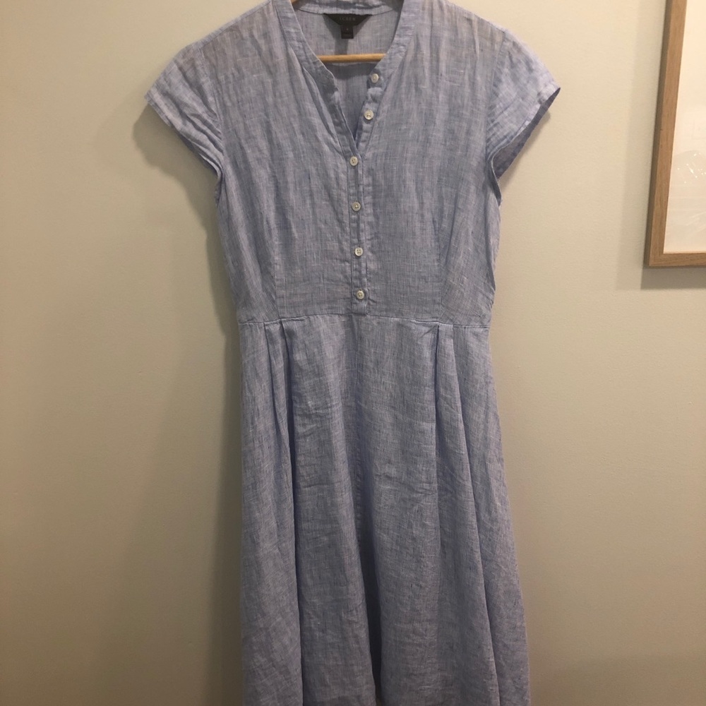 J. Crew linen shirt dress